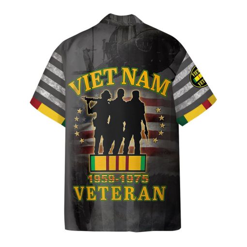 Gearhumans 3D All Men Are Created Equal Then A Few Become Vietnam Veterans Custom Hawaiian Shirt - Image 2