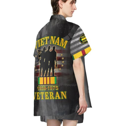 Gearhumans 3D All Men Are Created Equal Then A Few Become Vietnam Veterans Custom Hawaiian Shirt - Image 5
