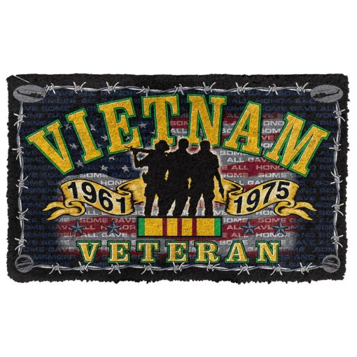 Gearhumans 3D I am Vietnam Veteran Custom Doormat - Image 2