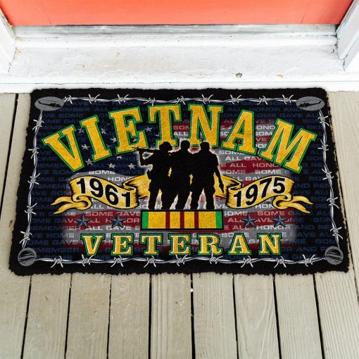 Gearhumans 3D I am Vietnam Veteran Custom Doormat - Image 3