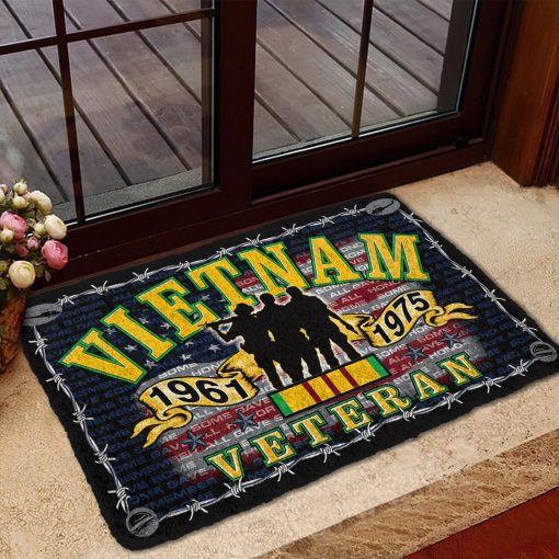 Gearhumans 3D I am Vietnam Veteran Custom Doormat - Image 5