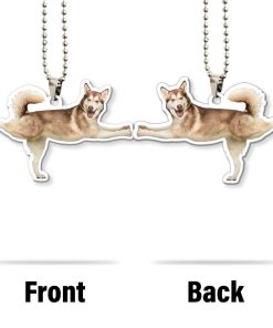 Gearhumans 3D Yoga Husky Warrior III Pose Custom Car Hanging