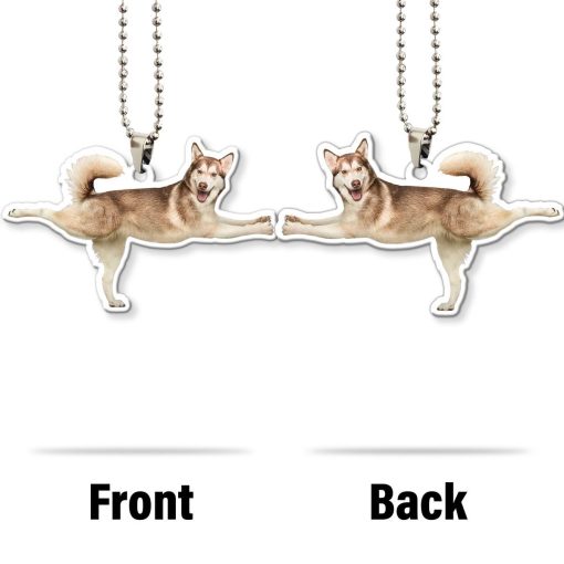 Gearhumans 3D Yoga Husky Warrior III Pose Custom Car Hanging