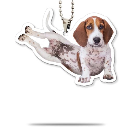 Gearhumans 3D Yoga Bealge Side Crow Pose Custom Car Hanging