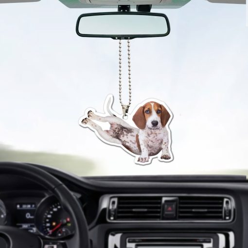 Gearhumans 3D Yoga Bealge Side Crow Pose Custom Car Hanging