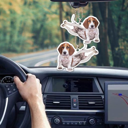 Gearhumans 3D Yoga Bealge Side Crow Pose Custom Car Hanging