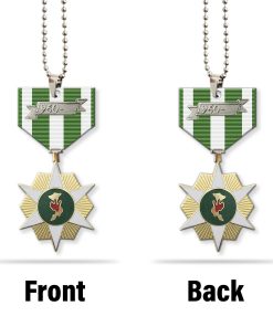Gearhumans 3D Vietnam Veteran RVN Campaign Medal with 1960 Device Custom Car Hanging