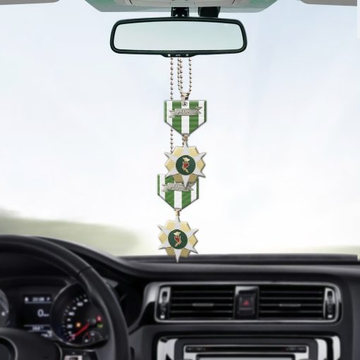Gearhumans 3D Vietnam Veteran RVN Campaign Medal with 1960 Device Custom Car Hanging