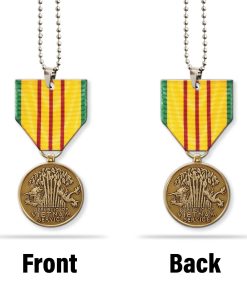 Gearhumans 3D Vietnam Veteran Vietnam Service Medal Custom Car Hanging
