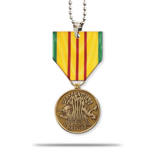 Gearhumans 3D Vietnam Veteran Vietnam Service Medal Custom Car Hanging