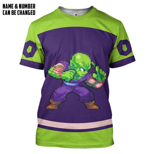 Gearhumans 3D DBZ Piccolo Custom Name Custom Number Tshirt Hoodie Apparel - Image 3