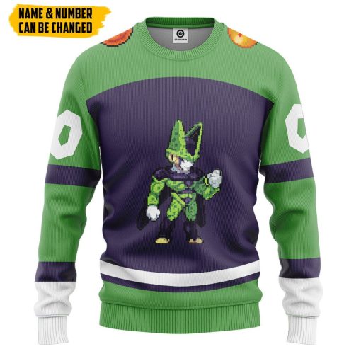 Gearhumans 3D DBZ Cell Custom Name Custom Number Tshirt Hoodie Apparel