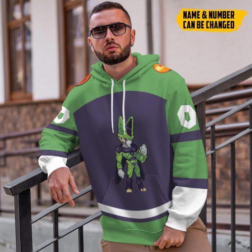 Gearhumans 3D DBZ Cell Custom Name Custom Number Tshirt Hoodie Apparel