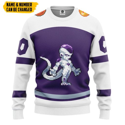 Gearhumans 3D DBZ Frieza Custom Name Custom Number Tshirt Hoodie Apparel - Image 2