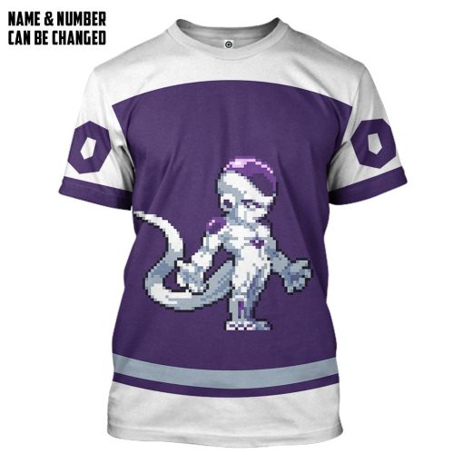Gearhumans 3D DBZ Frieza Custom Name Custom Number Tshirt Hoodie Apparel - Image 3