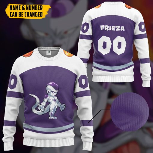 Gearhumans 3D DBZ Frieza Custom Name Custom Number Tshirt Hoodie Apparel - Image 10