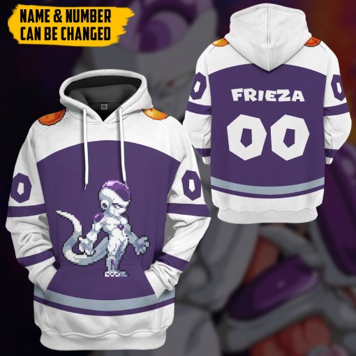 Gearhumans 3D DBZ Frieza Custom Name Custom Number Tshirt Hoodie Apparel - Image 9