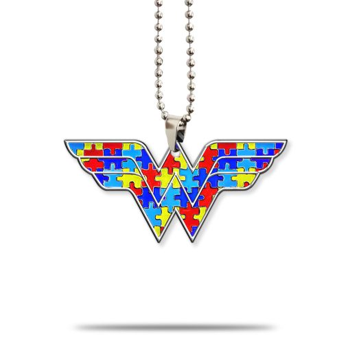 Gearhumans 3D Wonder Hero Autism Awareness Custom Car Hanging - Image 2