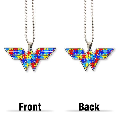 Gearhumans 3D Wonder Hero Autism Awareness Custom Car Hanging