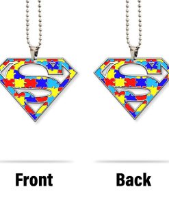Gearhumans 3D Super Hero Autism Awareness Custom Car Hanging