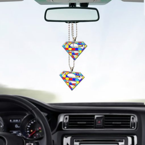 Gearhumans 3D Super Hero Autism Awareness Custom Car Hanging