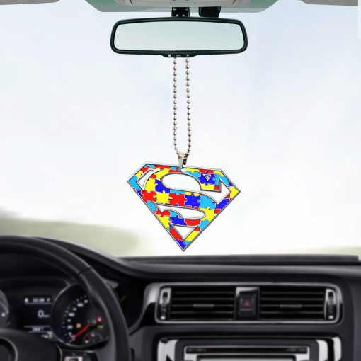 Gearhumans 3D Super Hero Autism Awareness Custom Car Hanging