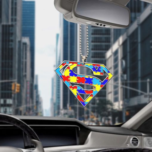 Gearhumans 3D Super Hero Autism Awareness Custom Car Hanging