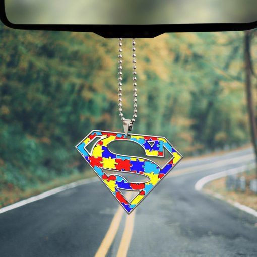 Gearhumans 3D Super Hero Autism Awareness Custom Car Hanging