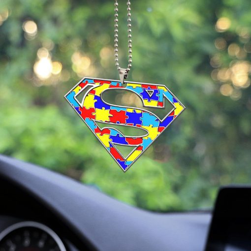 Gearhumans 3D Super Hero Autism Awareness Custom Car Hanging