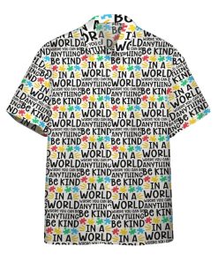 Gearhumans 3D Be Kind Autism Multicolor Puzzle Custom Hawaiian Shirt