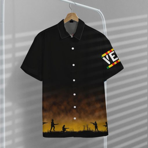 Gearhumans 3D Vietnam Veteran No Man Left Behind Custom Hawaii Shirt - Image 8