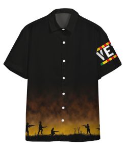 Gearhumans 3D Vietnam Veteran No Man Left Behind Custom Hawaii Shirt