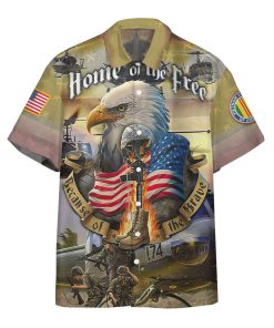 Gearhumans 3D Vietnam Veteran Home Of The Free Custom Hawaiian Shirt