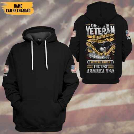 Gearhumans 3D Vietnam Veteran The Best America Had Custom Name Hoodie Tshirt Apparel - Image 13