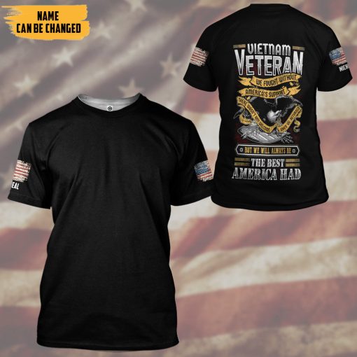 Gearhumans 3D Vietnam Veteran The Best America Had Custom Name Hoodie Tshirt Apparel - Image 12