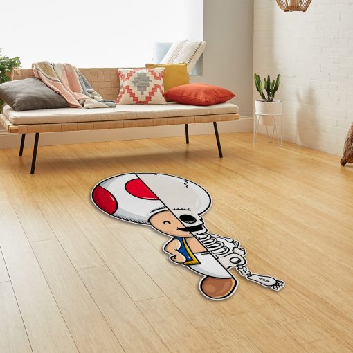 Gearhumans 3D Toad Skeleton Custom Shaped Doormat