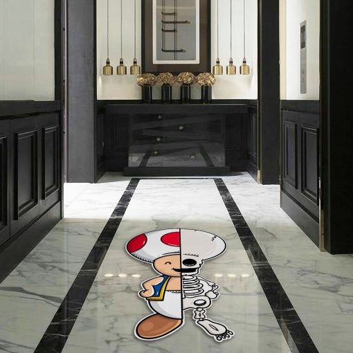 Gearhumans 3D Toad Skeleton Custom Shaped Doormat