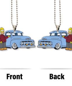 Gearhumans 3D Homer Simpson Hot Rod Car Custom Car Hanging