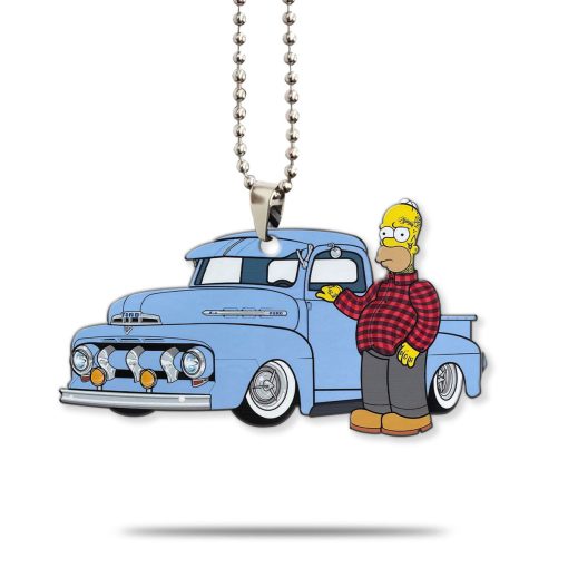 Gearhumans 3D Homer Simpson Hot Rod Car Custom Car Hanging - Image 2