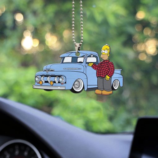Gearhumans 3D Homer Simpson Hot Rod Car Custom Car Hanging - Image 7