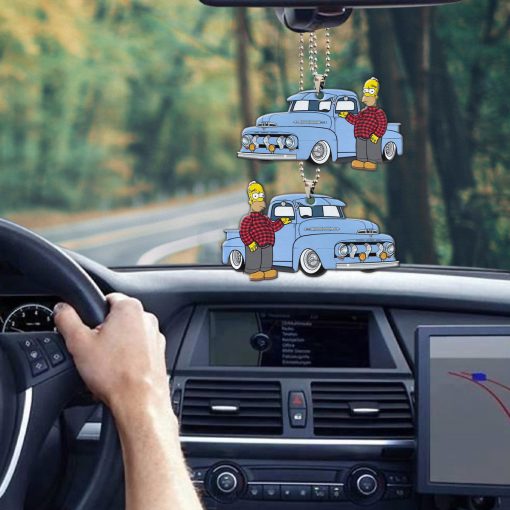 Gearhumans 3D Homer Simpson Hot Rod Car Custom Car Hanging - Image 5