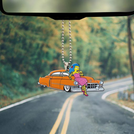 Gearhumans 3D Mean Marge Simpson Hot Rod Car Custom Car Hanging