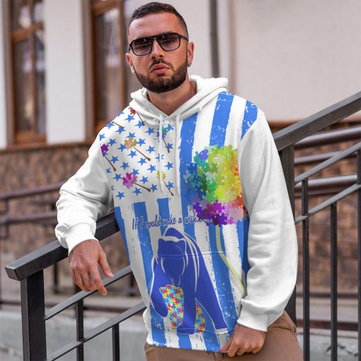 Gearhumans 3D Autism Panda Mom Love You Custom Tshirt Hoodie Apprael - Image 11