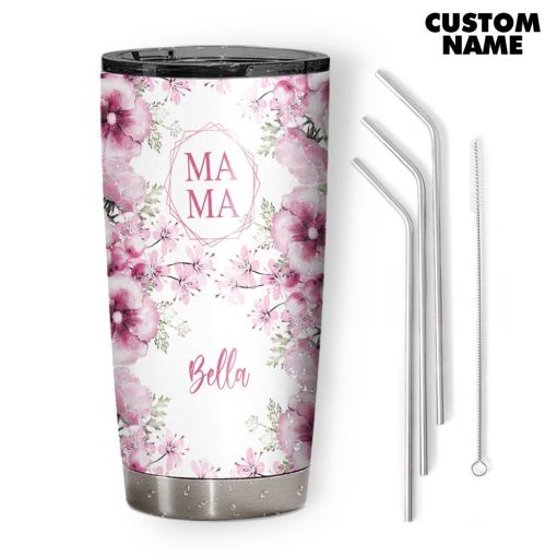 Gearhumans 3D Gift For Stay At Home Mama Custom Name Tumbler - Image 2