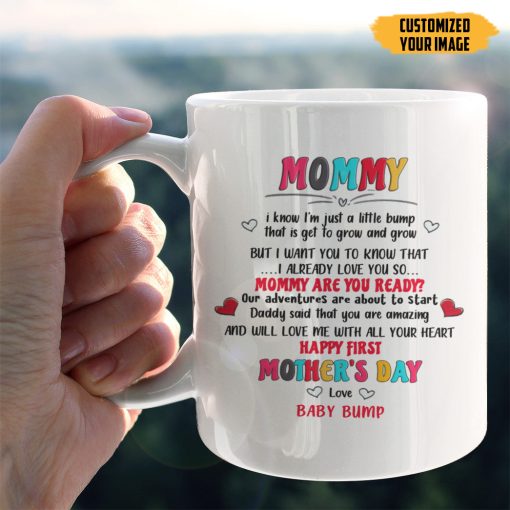 Gearhumans 3D Mothers Day Gift For Expecting Mom Mommy Are You Ready Custom Photo Mug - Image 3