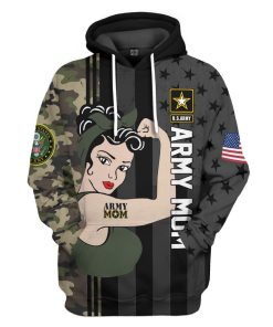Gearhumans 3D Army Mom Mothers Day Custom Tshirt Hoodie Apparel