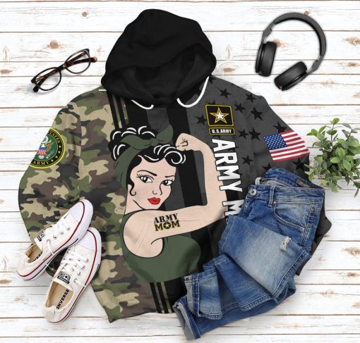 Gearhumans 3D Army Mom Mothers Day Custom Tshirt Hoodie Apparel - Image 11