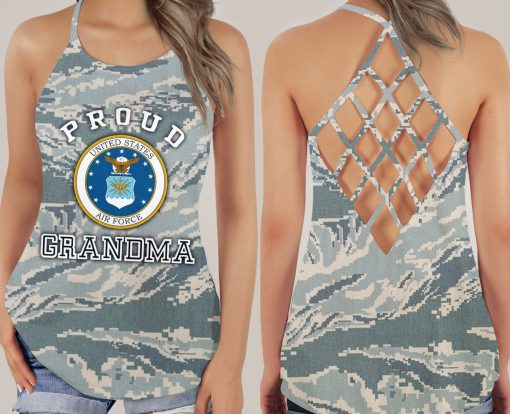 Gearhumans 3D US Air Force Custom Cross Tank Top - Image 3