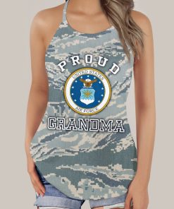 Gearhumans 3D US Air Force Custom Cross Tank Top