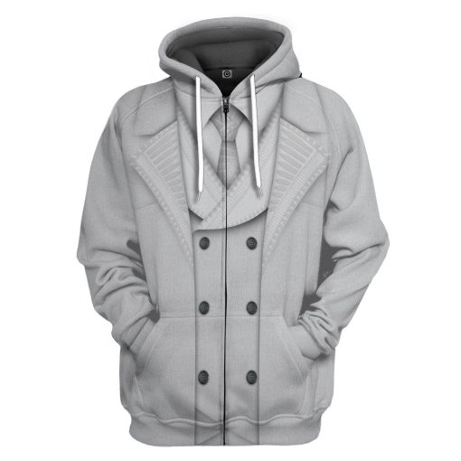 Gearhumans 3D MK White Vest Cosplay Custom Tshirt Hoodie Apparel - Image 5